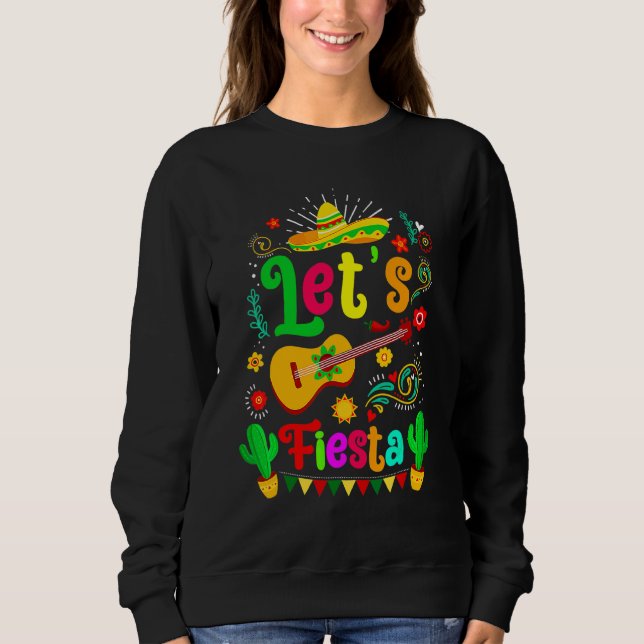 Camiseta Cinco De Mayo Violão Mexicano Permite Fiesta Cactu (Frente)