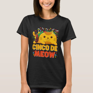 Camiseta Cinco De Meo  Mexican Cat Cinco De Mayo Costume Ta