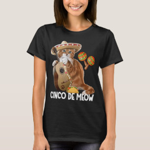 Camiseta Cinco De Meow Cinco De Mayo Cat Costume