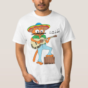 Camiseta "Cinco de Meow" Cinco de Mayo - Gato de Cartoon me