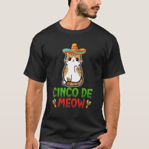 Camiseta Cinco De Meow Cute Cinco De Mayo Sombrero Taco Cat