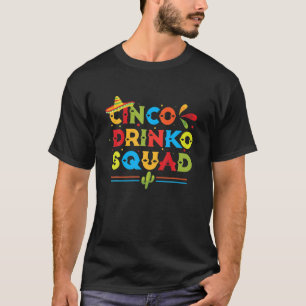 Camiseta Cinco Drinko Mexicano Engraçado Cinco De Mayo