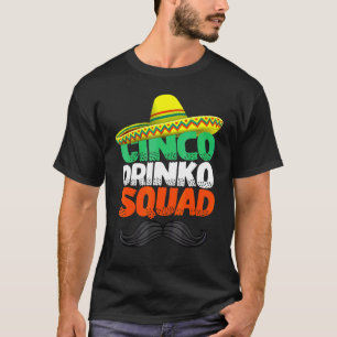 Camiseta Cinco Drinko - Partido Esquadrão Mexicano Fiesta C