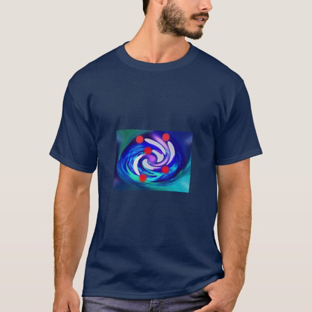 Camiseta Cinco estrelas vermelhas (Frente)
