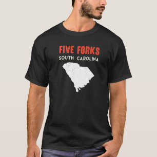Camiseta Cinco garfos Carolina do Sul Estados Unidos Viagem