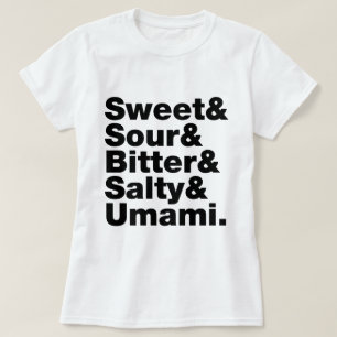 Camiseta Cinco gostos básicos