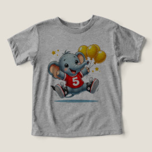 Camiseta "Cinco Grandes Celebrações: Elefante com Balões
