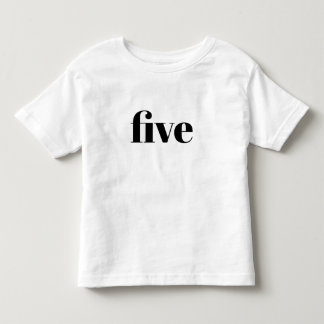 Camiseta Cinco - Parabéns para Crianças