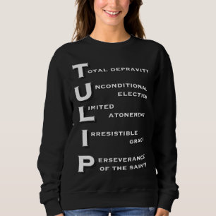 Camiseta Cinco Pontos do Calvinismo TULIP Sigla Cristã G