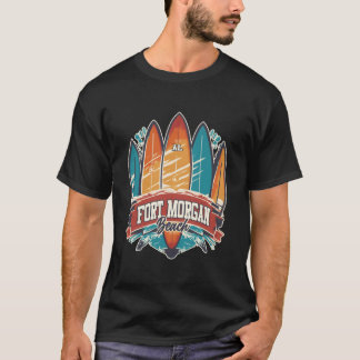 Camiseta Cinco pranchas de surfe Fort Morgan Beach Al