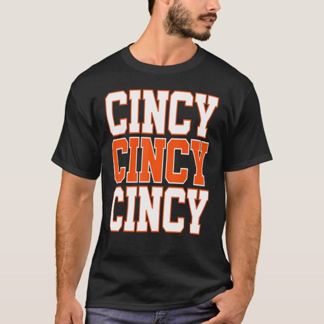 Camiseta CINCY 'NATI Cincinnati OH Matching Family Casal T (Frente)