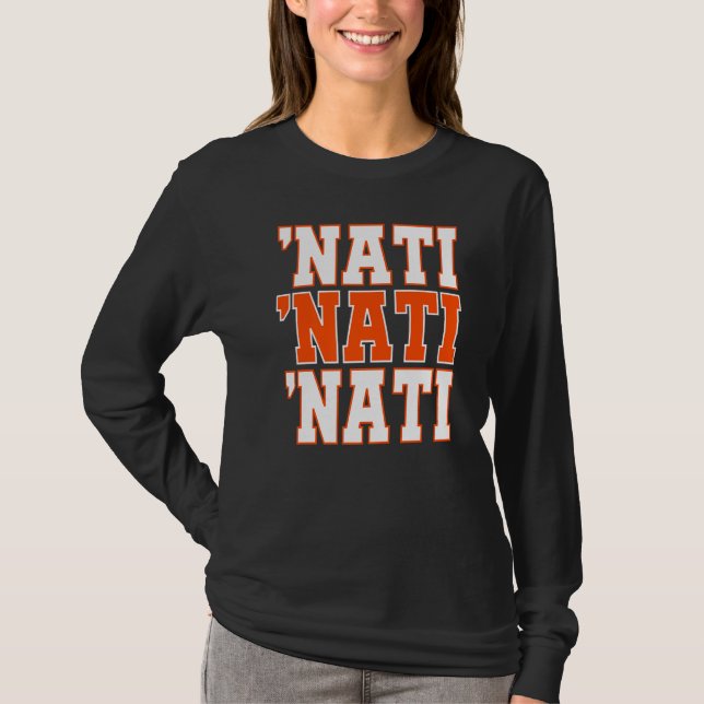 Camiseta Cincy Nati Cincinnati Oh Matching Family Casal Tr (Frente)