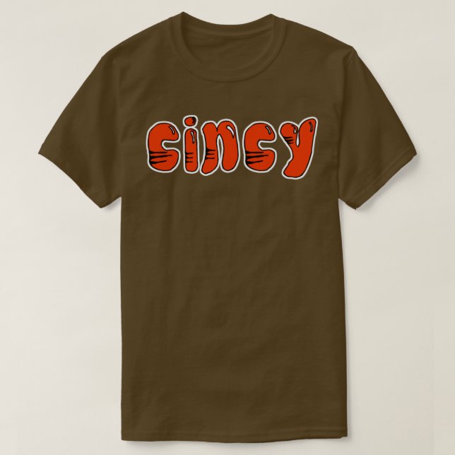 Camiseta Cincy tem tiras (Frente do Design)