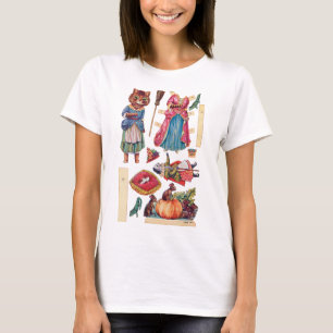 Camiseta Cinderela, Boneca de Papel, Louis Wain