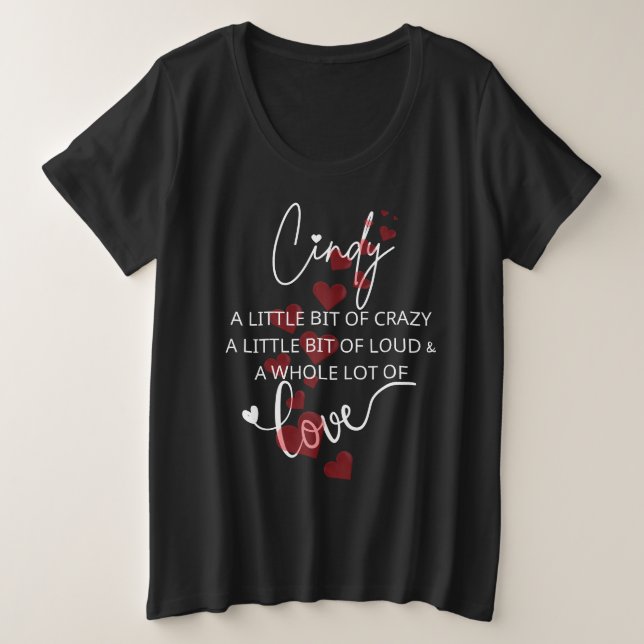 Camiseta Cindy Lotta Love (Frente do Design)