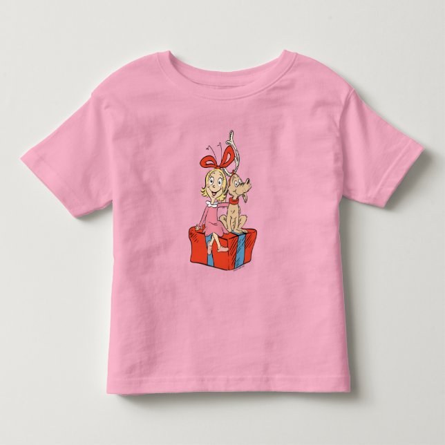 Camiseta Cindy Lou Quem e Max em um Presente (Frente)