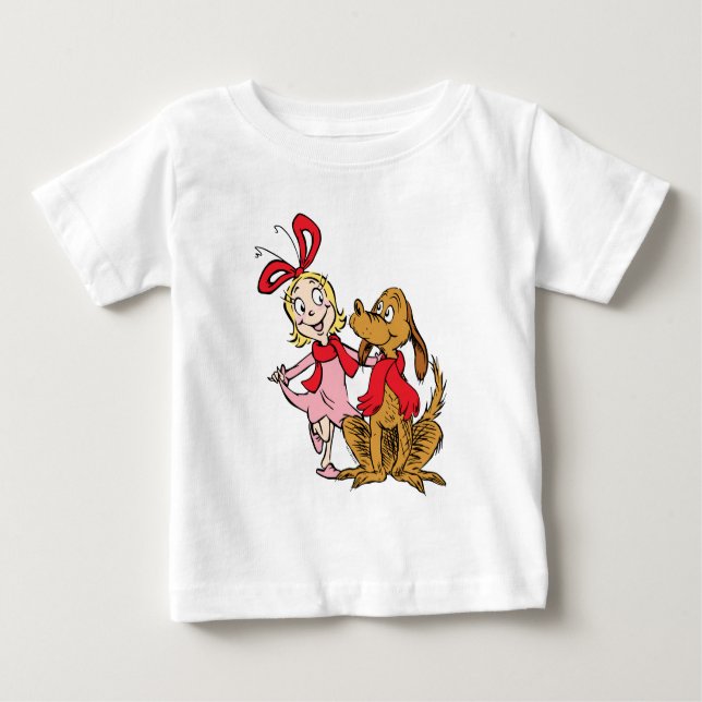 Camiseta Cindy Lou Quem e Max o Cachorro (Frente)
