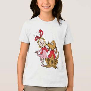 Camiseta Cindy Lou Who e Max o Cachorro