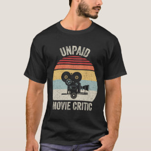 Camiseta Cinema Crítico de Cinema Retro Não-Pago Picotado