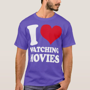 Camiseta Cinema I Love Assistindo Filmes