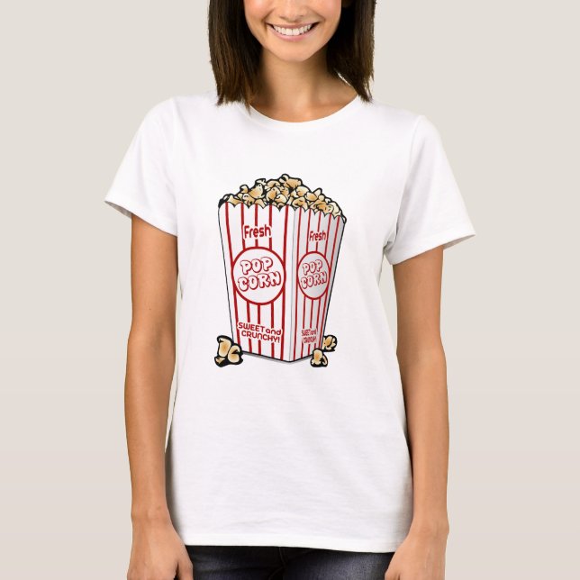 Camiseta cinema pipoca (Frente)