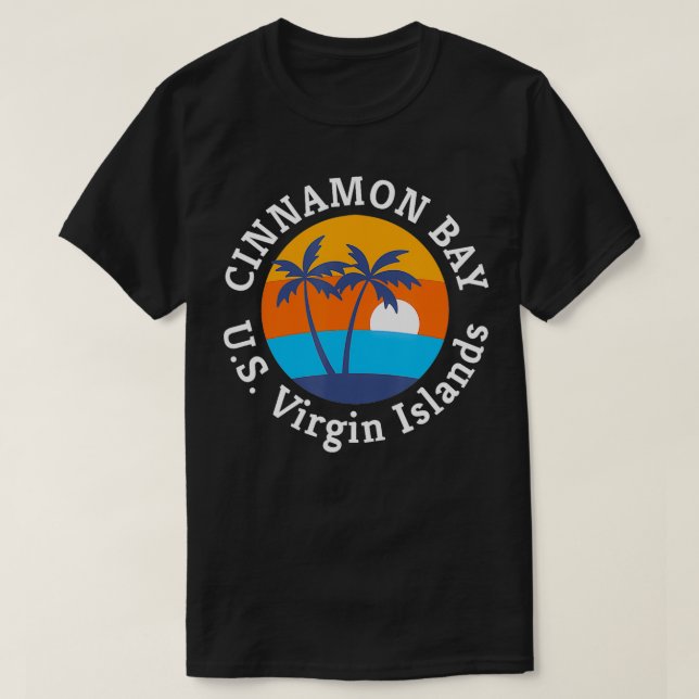 Camiseta Cinnamon Bay Beach Ilhas Virgens Americanas Summer (Frente do Design)