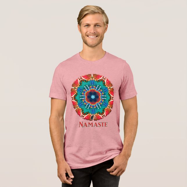 Camiseta Cinnamon Namaste Caleidoscópio (Frente Completa)