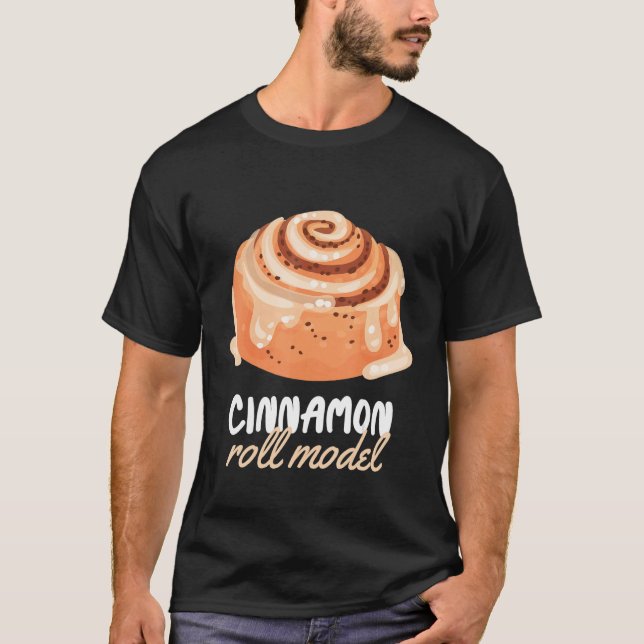 Camiseta Cinnamon Roll Models Cinnamon Roll Baking (Frente)