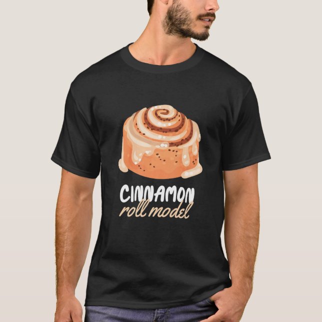 Camiseta Cinnamon Roll Models Cinnamon Roll Baking Premium (Frente)