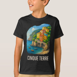 Camiseta Cinque Terre Viagem Itália Escapar Monterosso Cost