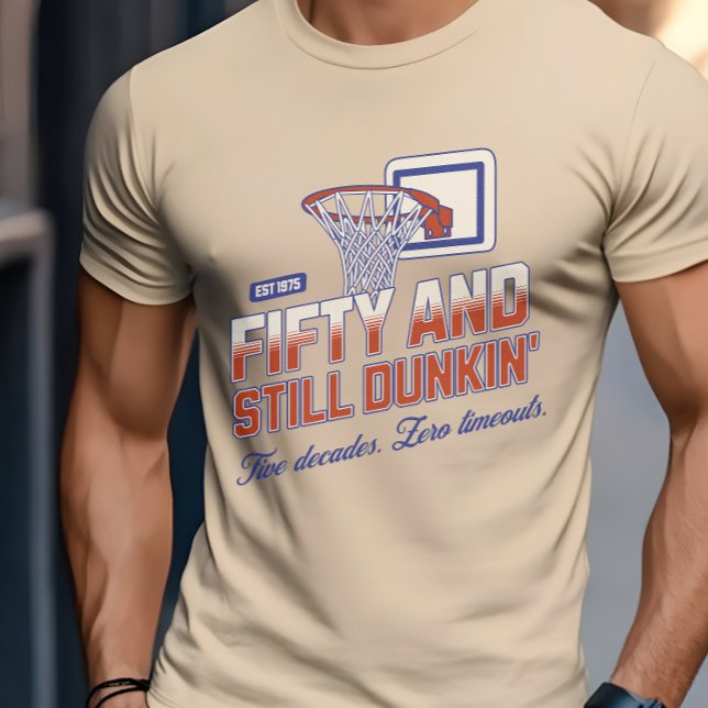 Camiseta Cinquenta e continua Dunkin' 50º Aniversário de Ba (Criador carregado)