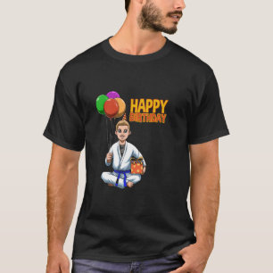 Camiseta Cinto Azul de Jiu-Jitsu Brasileiro de Aniversário 
