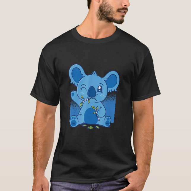 Camiseta Cinto de Animais Selvagens de Koala (Frente)