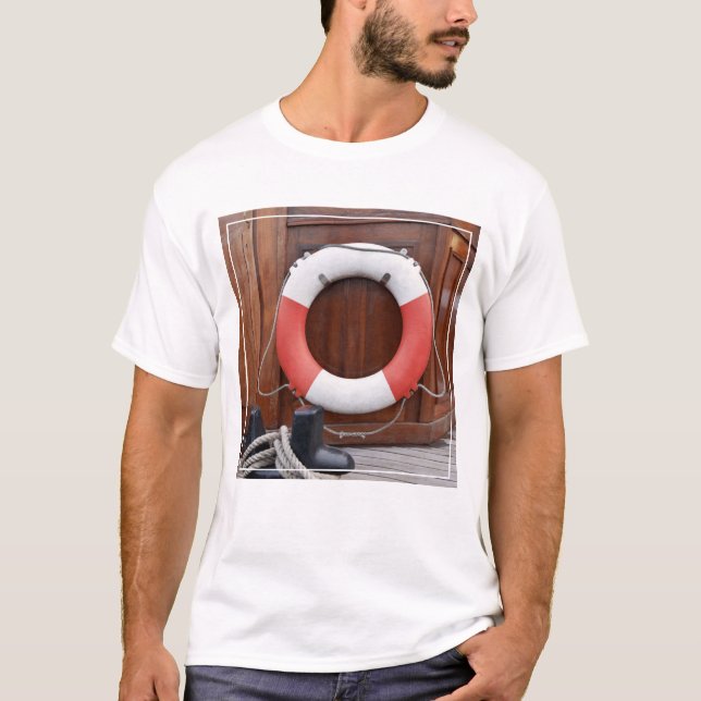 Camiseta Cinto de salvação dos navios (Frente)