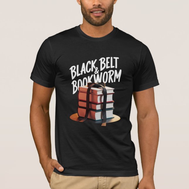 Camiseta Cinto Preto e Bookworm (Frente)