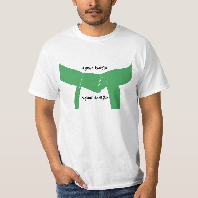 Camiseta Cinto verde das artes marciais (Frente)