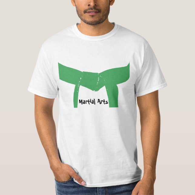 Camiseta Cinto verde das artes marciais (Frente)