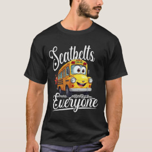 Camiseta Cintos de segurança de volta às aulas fofos para t