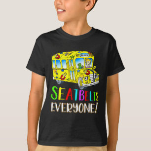 Camiseta Cintos de Segurança para Todos Diversão Motorista