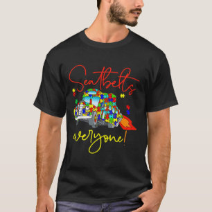 Camiseta Cintos de Segurança Todos Autismo Sensibilização M