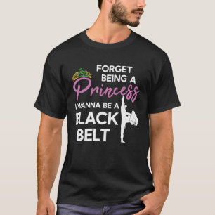 Camiseta Cinturão Negro Funny Karate Dizendo Para Garota Ta
