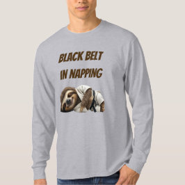 Camiseta Cinturão Preto em Preguiça de Preguiça