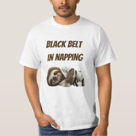 Camiseta Cinturão Preto em Preguiça de Preguiça
