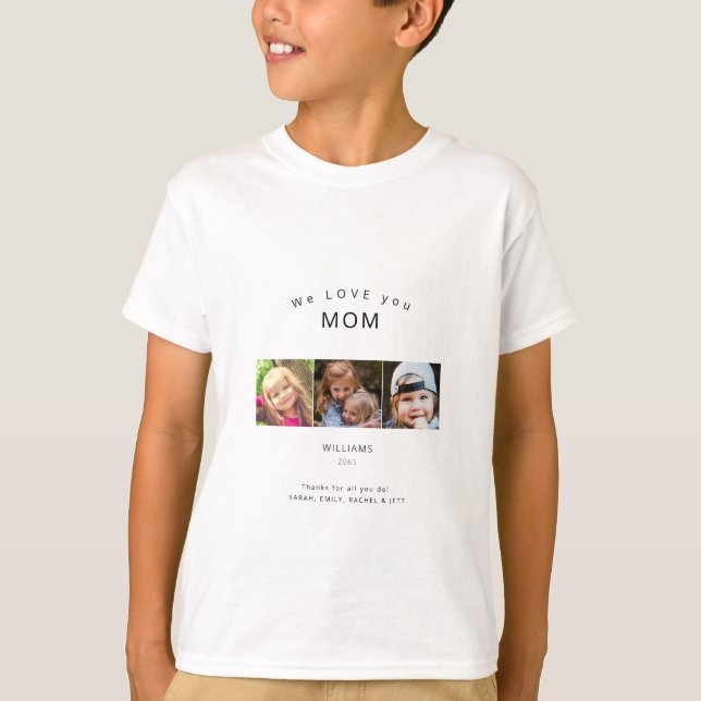 Camiseta Cinza 3 Fotografia: Amo-te Nomes de Mãe (Frente)