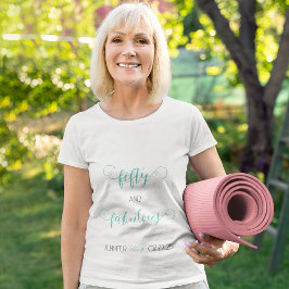 Camiseta Cinza 50 e aniversário fabuloso