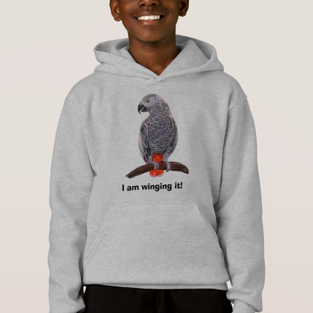 Camiseta Cinza africana (Frente)
