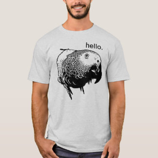 Camiseta Cinza africana Olá