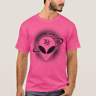 Camiseta Cinza Alienígena 01 Escuro na parte frontal do Che