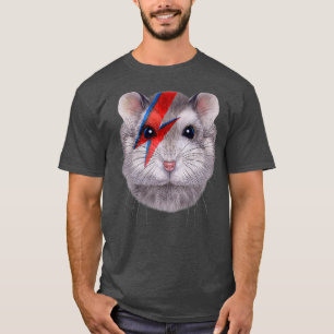 Camiseta Cinza anã Hamster com Red Lightning Bolt ativado