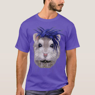 Camiseta Cinza anã Hamster no estilo Punk Rock